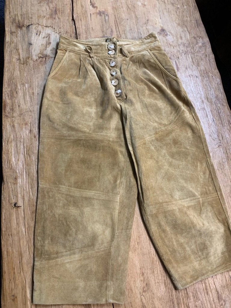 Dames originele lederhosen/kniebroek, Kleding | Dames, Broeken en Pantalons, Maat 38/40 (M), Beige, Djt@dejuistetoon.eu, Ophalen of Verzenden