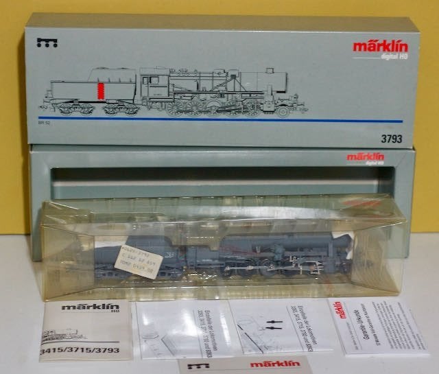 Märklin H0 3793 Dampflok BR 52 3604 grau der DRG Digital., Wisselstroom, Locomotief, Nieuw, Ophalen of Verzenden