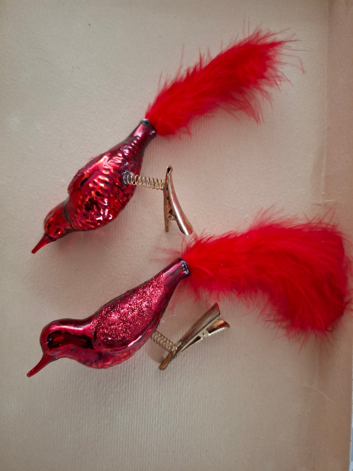 Antieke  Kerstballen/ Vogels, Diversen, Kerst, Ophalen of Verzenden