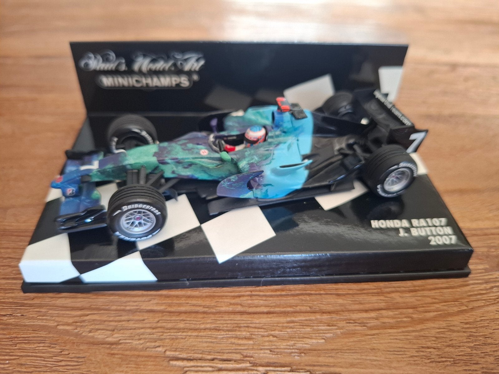 Minichamps Honda RA107 J. Button 2007 F1 modelauto 1:43, Hobby en Vrije tijd, Modelauto's | 1:43, Ophalen of Verzenden, Nieuw