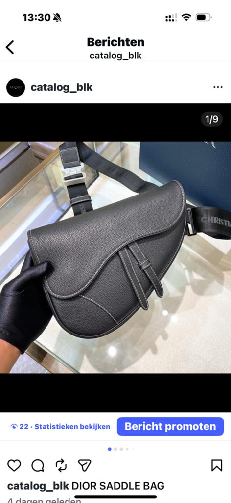Dior saddle bag, Ophalen of Verzenden, Zo goed als nieuw, Zwart
