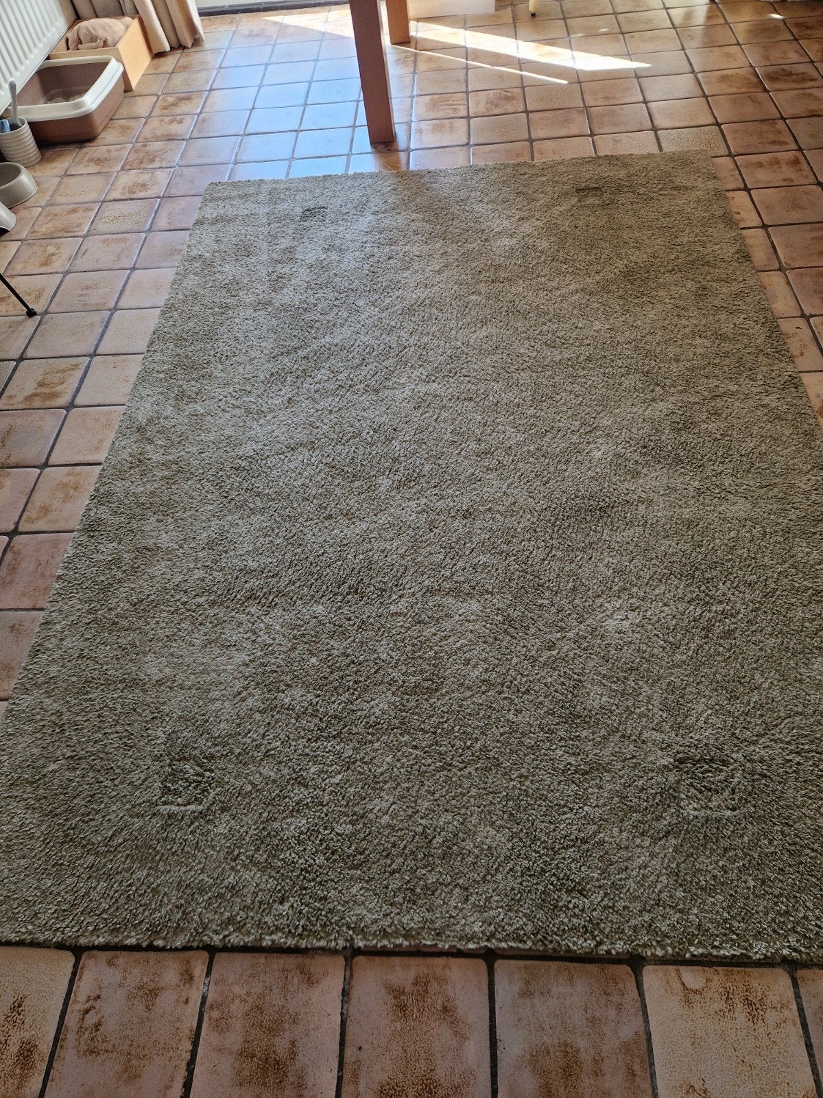 IKEA Stoense Vloerkleed - Grijs/ Groen  (170x240 cm), Ophalen, Gebruikt, 150 tot 200 cm, 200 cm of meer