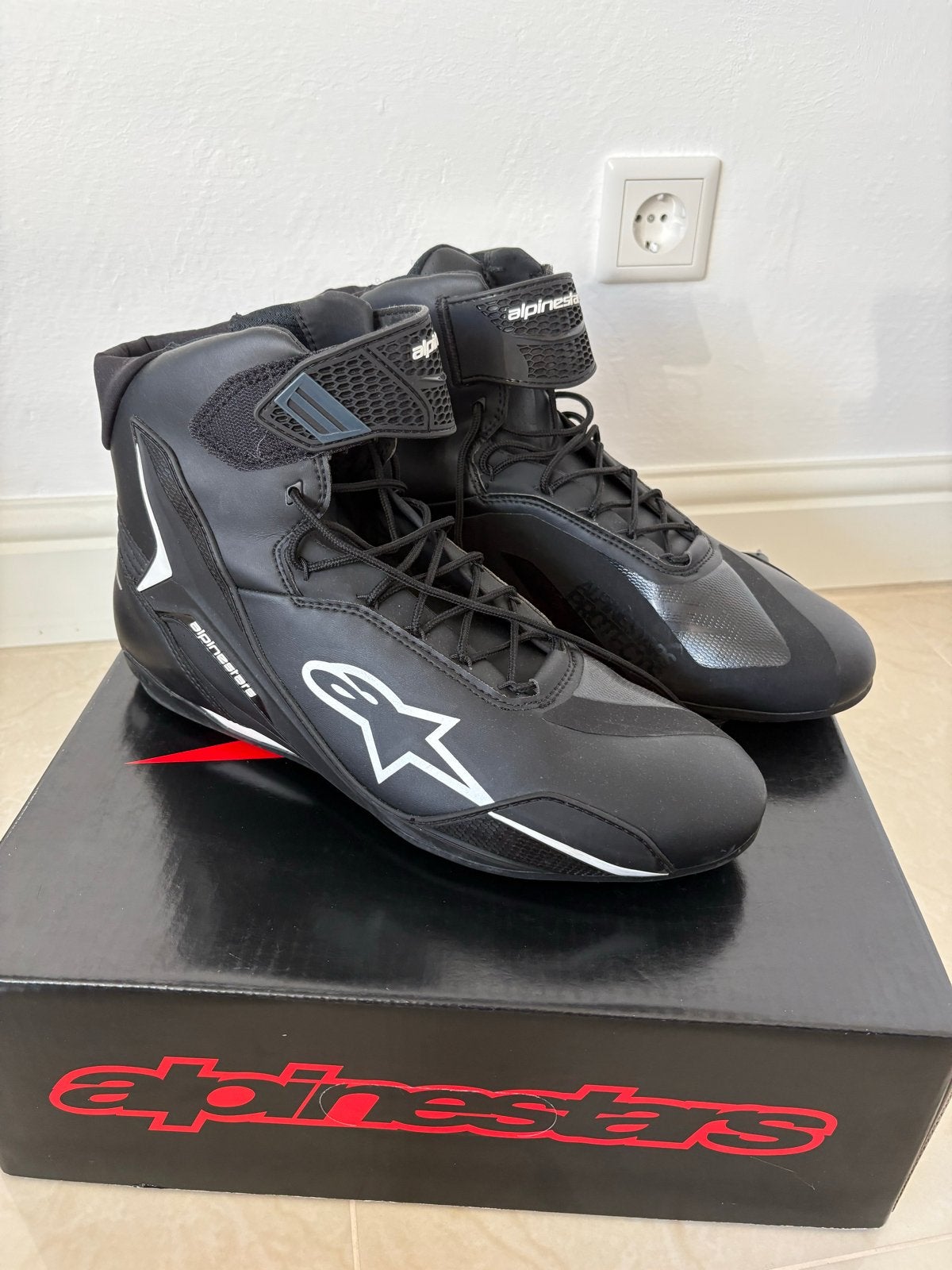 Alpinestars Faster 4 motorschoenen maat 48 nieuwstaat, Motoren, Ophalen of Verzenden, Tweedehands, Heren, Laarzen