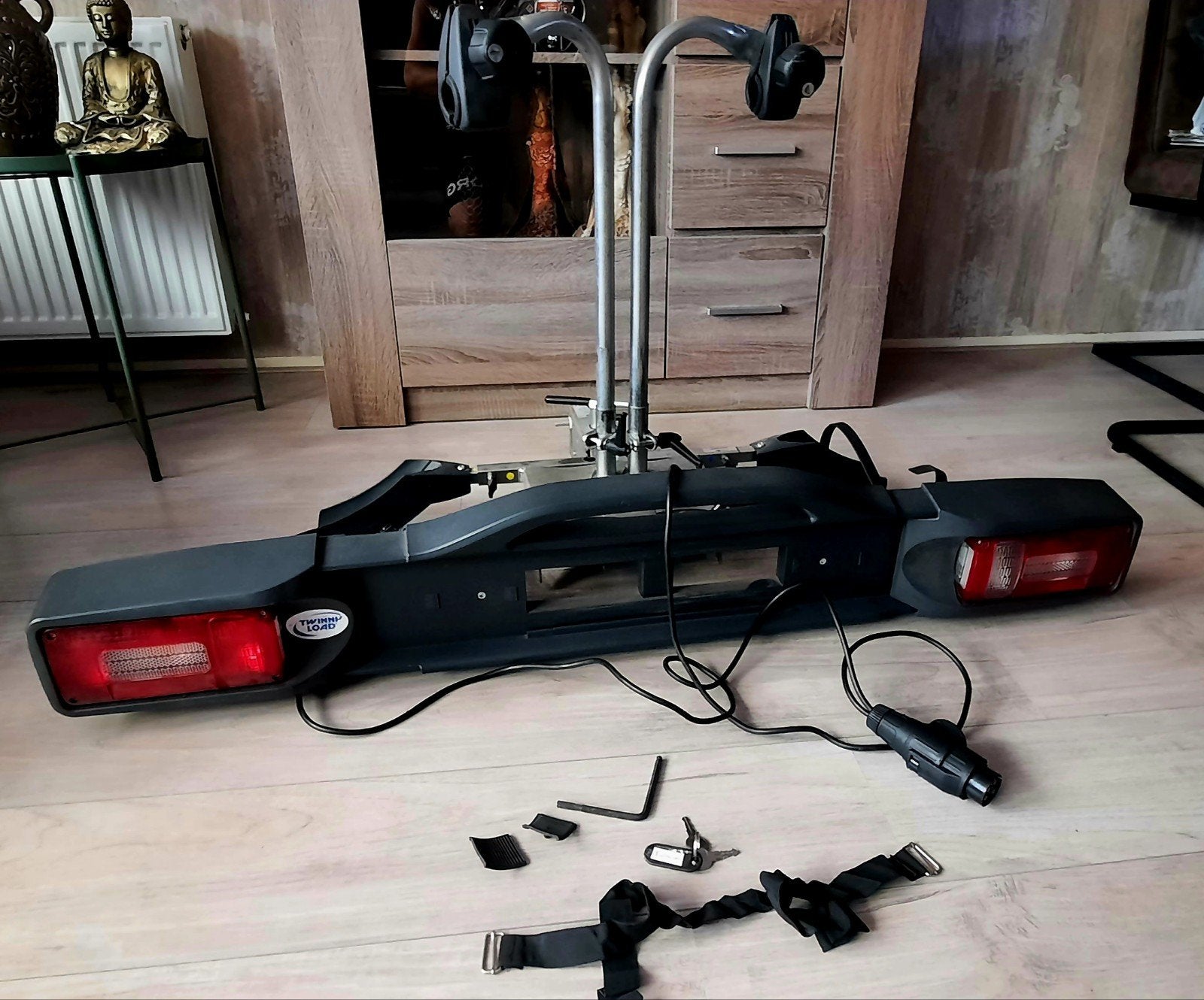 Twinny Load SWING FFK Trekhaakdrager - Zo goed als nieuw, Auto diversen, Fietsendragers, Ophalen, Zo goed als nieuw, 2 fietsen