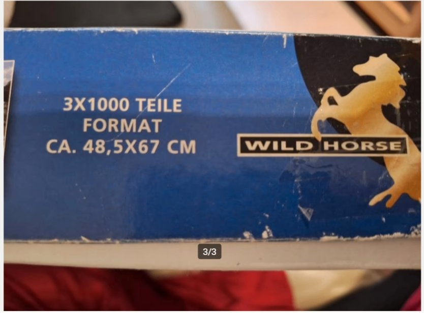 3 in 1 puzzelbox steden a 1000 stukjes h, Hobby en Vrije tijd, Denksport en Puzzels, Ophalen of Verzenden, 500 t/m 1500 stukjes