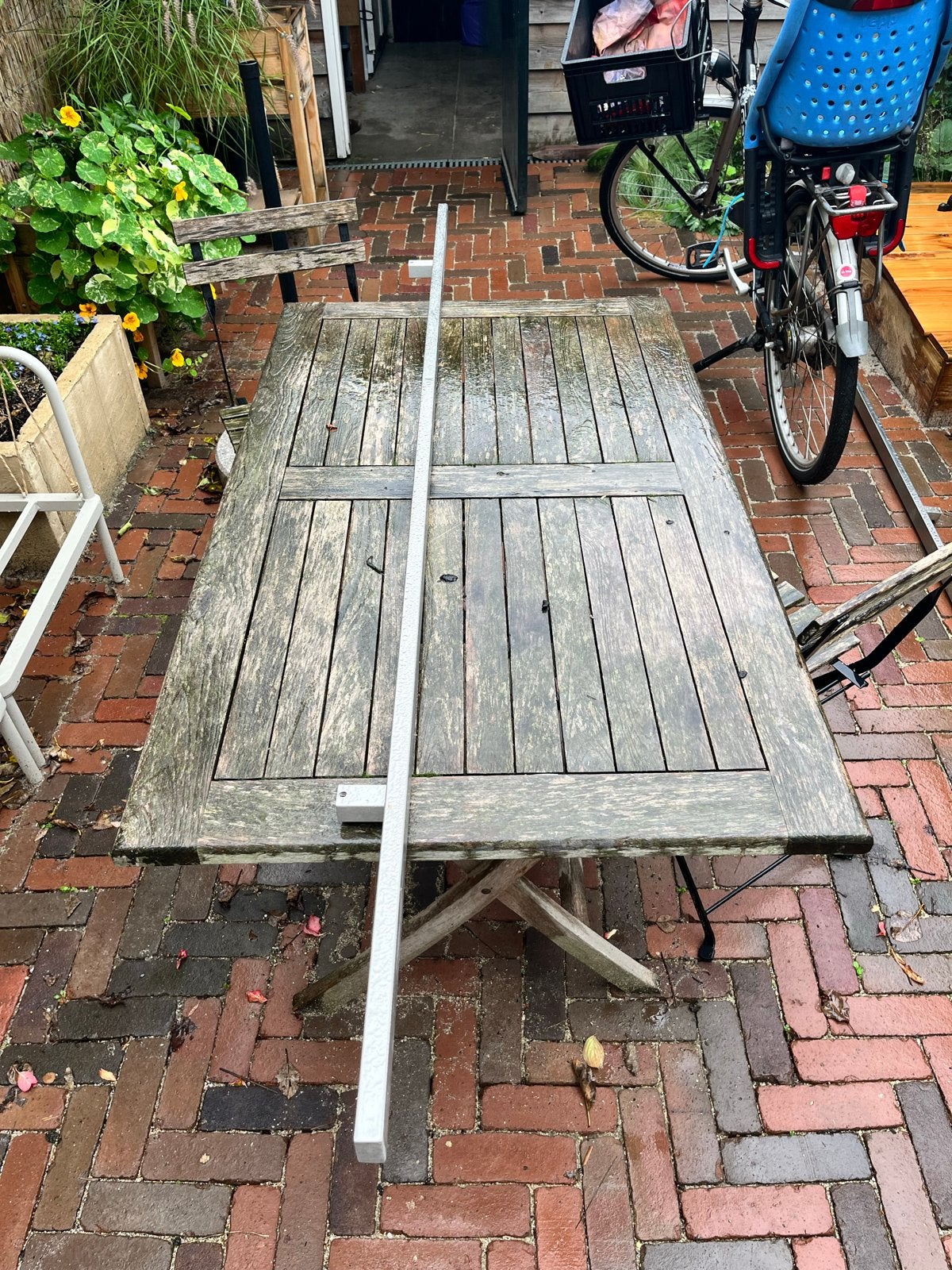 2 gordijnroedes, Ophalen, Gebruikt