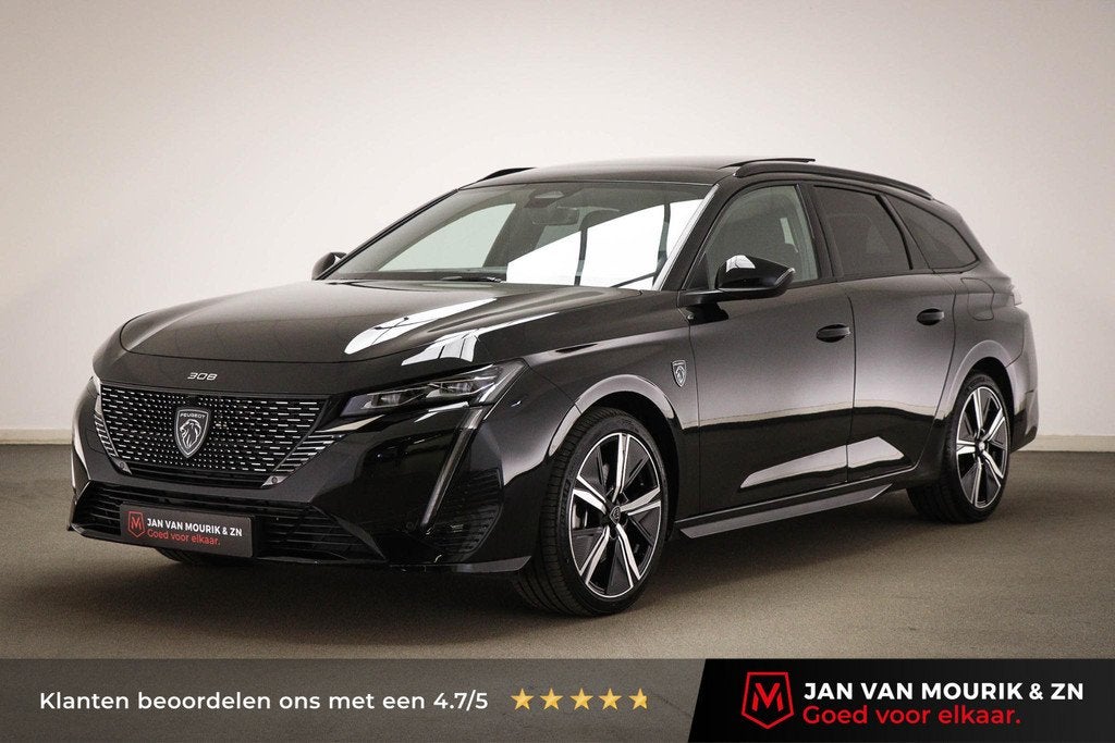 Peugeot 308 SW 1.6 Plug-in Hybrid 225 GT | PANORAMADAK | MAT, Stof, Gebruikt, 4 cilinders, Met garantie (alle)