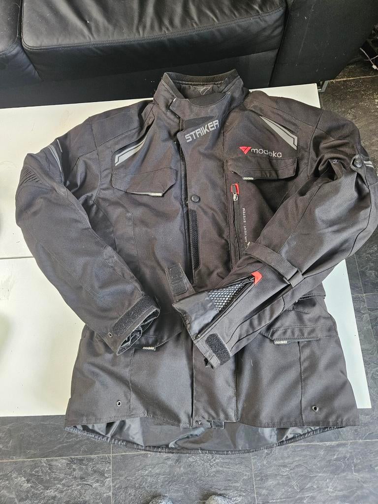 Modeka Striker Textiel Motorjas - Zwart, Motoren, Jas | textiel, Dames, Ophalen of Verzenden, Modeka