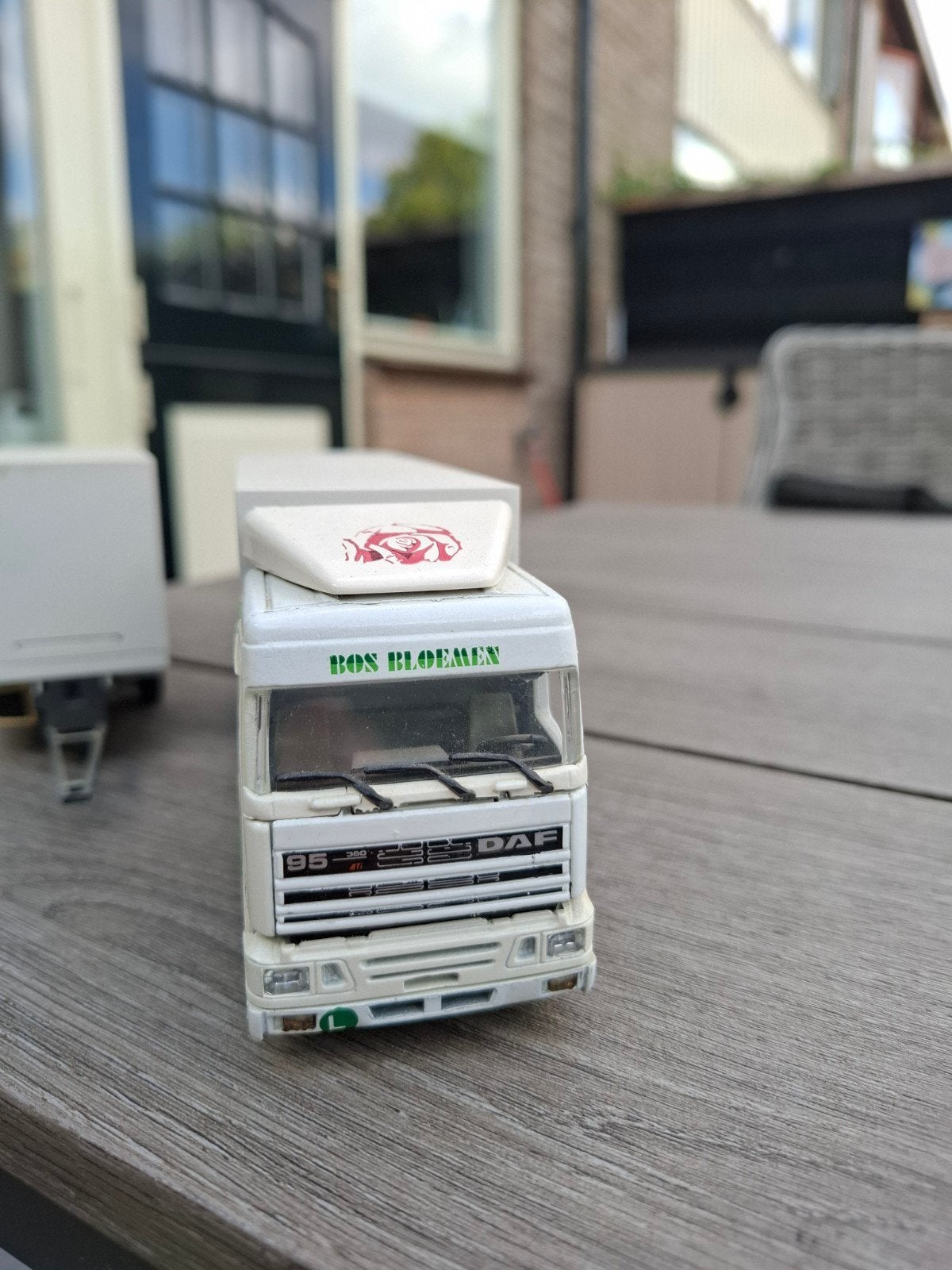 DAF 95 Bos Bloemen met aanhanger (mist achterdeur en dissel), Ophalen, Gebruikt, Auto's