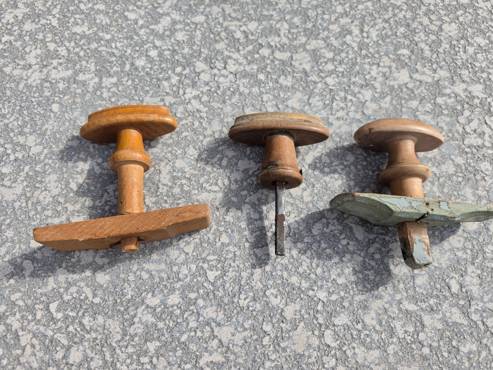 Antieke deurkrukken, Doe-het-zelf en Verbouw, Hang- en Sluitwerk, Ophalen of Verzenden, Gebruikt, Koper of Messing, Klink of Kruk