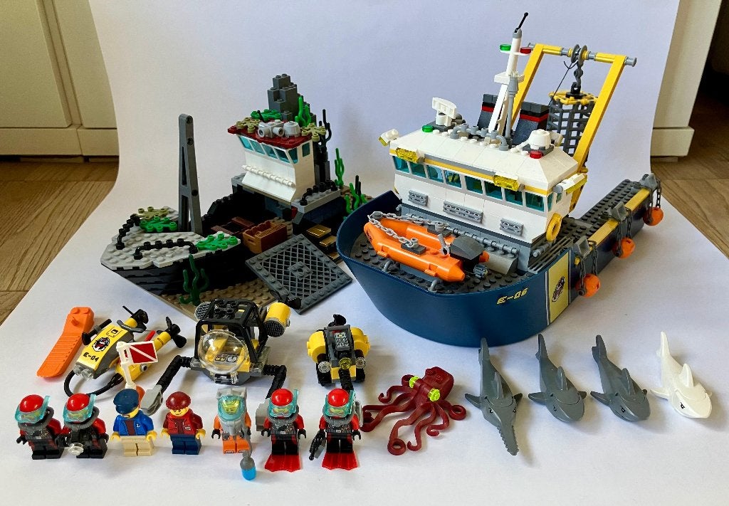 Lego City 60095 Diepzee onderzoeksschip en scheepswrak, Kinderen en Baby's, City, Lego, Inclusief instructies, Ophalen of Verzenden