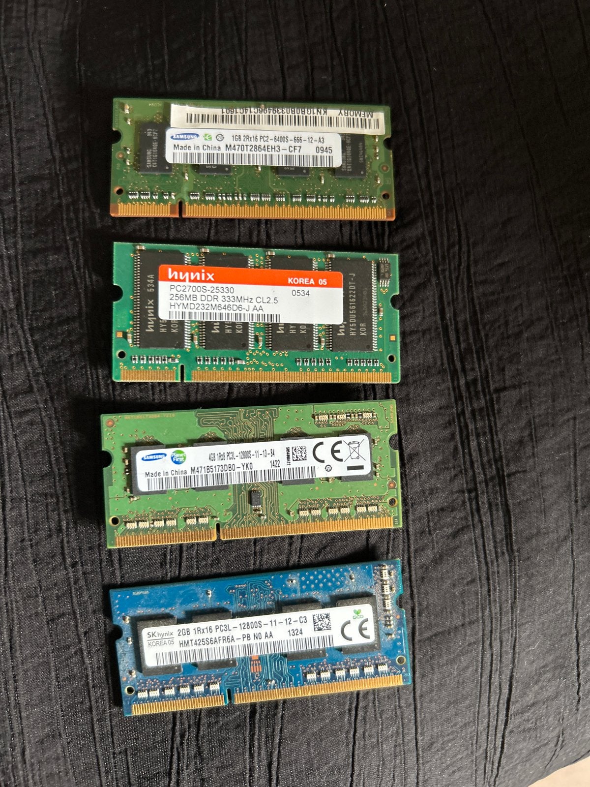 Diverse RAM modules voor laptops - DDR, DDR2, DDR3, Gebruikt, Overige soorten, Ophalen of Verzenden, Laptop