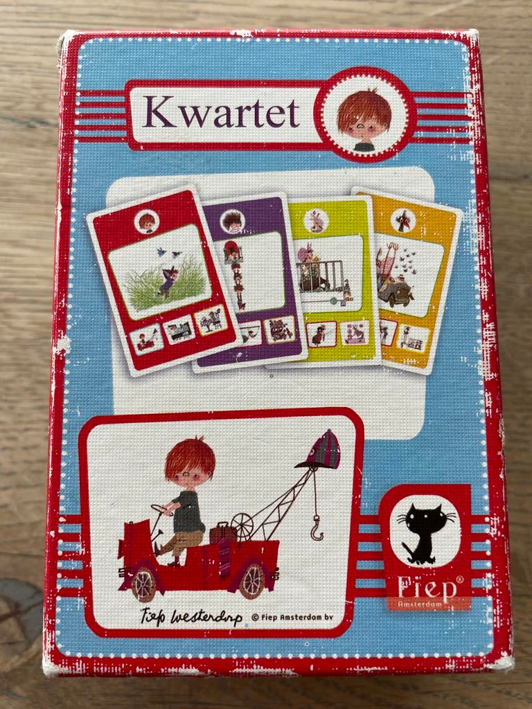 Kwartetspel van Fiep Westendorp - pluk van de pettenflat, Drie of vier spelers, Ophalen, Gebruikt