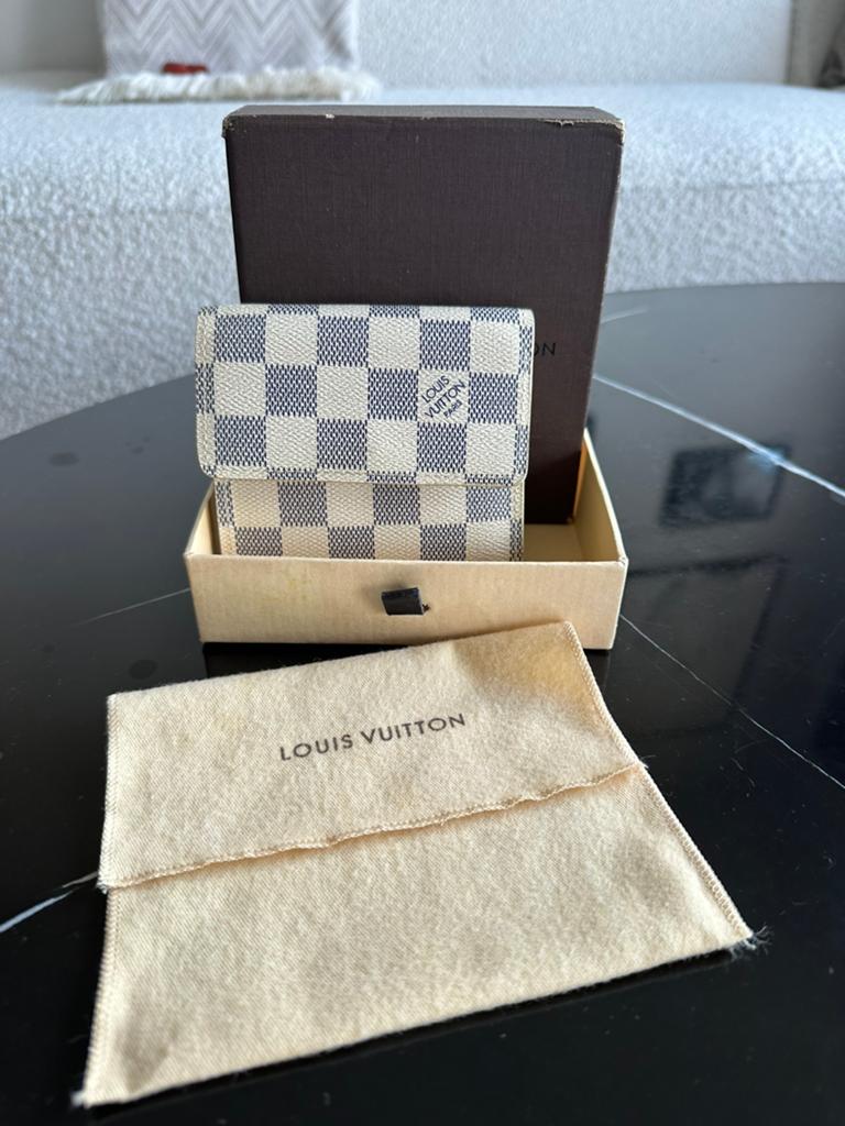 Orginele Louis Vuitton Cloth Wallet Damier Azur, Ophalen of Verzenden, Zo goed als nieuw, Overige kleuren