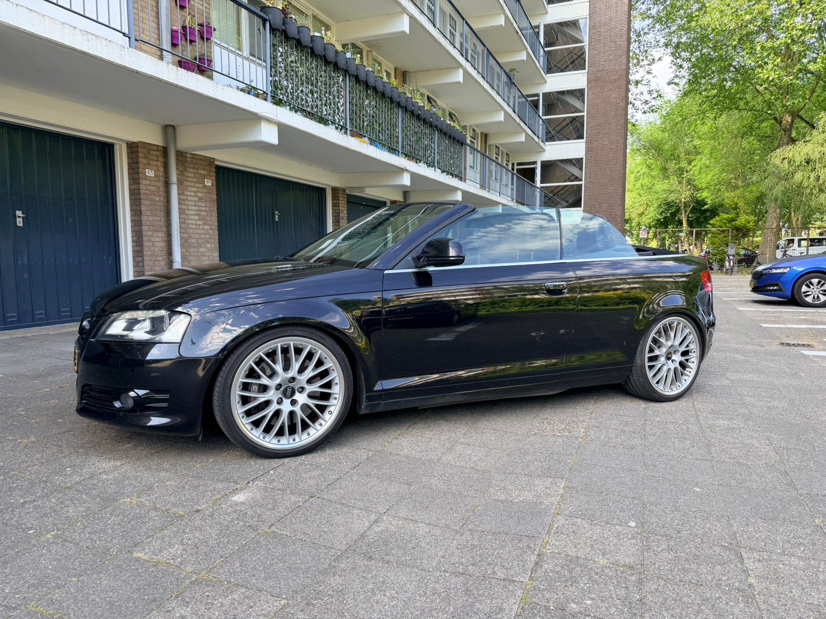 Audi A3 1.8 Tfsi Cabriolet 118KW 2008 Zwart, Auto's, Audi, Voorwielaandrijving, Zwart, 4 cilinders, Cabriolet