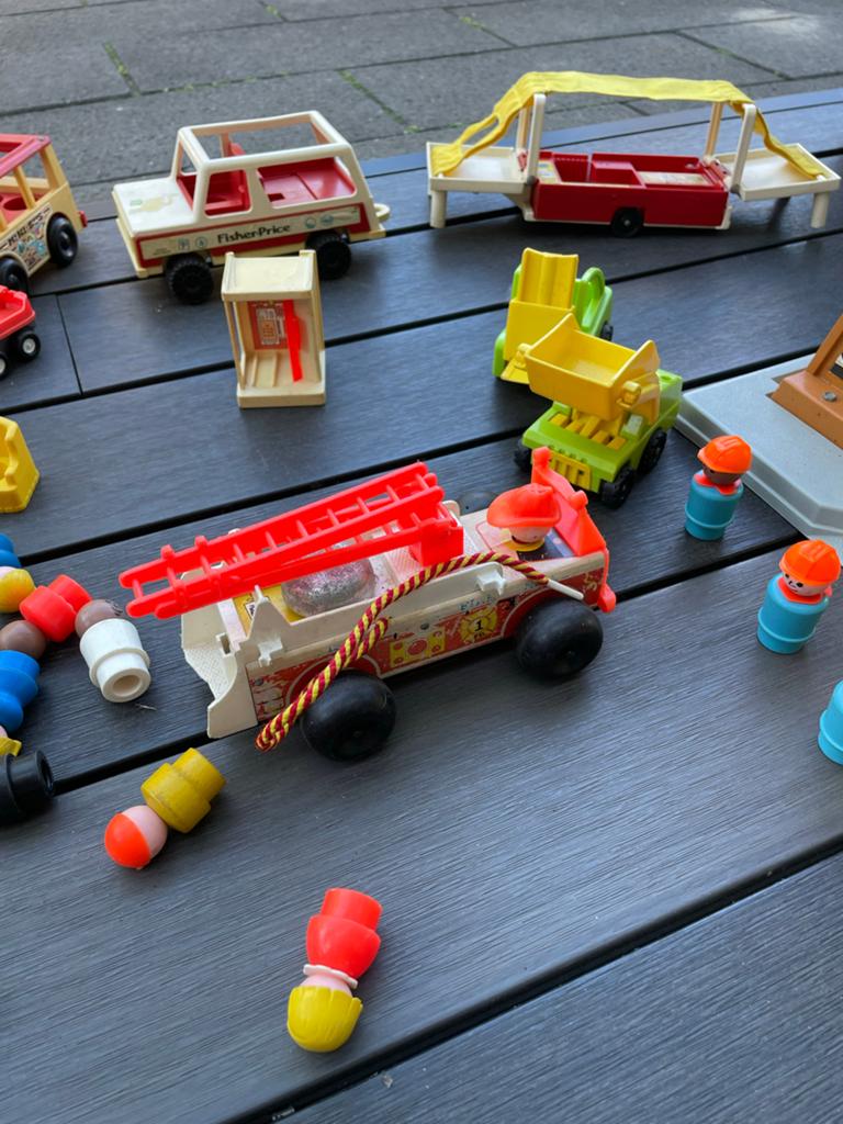 Grote Fisher-Price Little People speelset met voertuigen, Ophalen of Verzenden, Gebruikt, Speelset