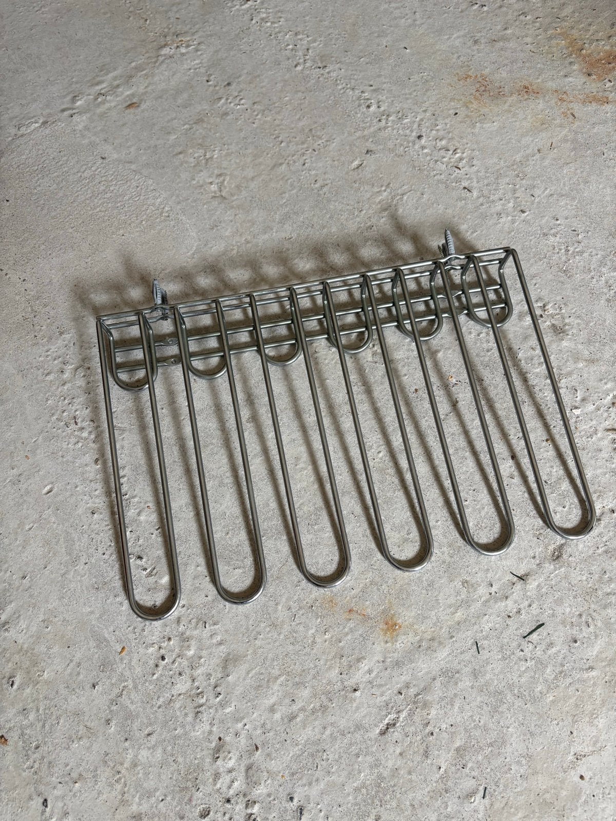 Metalen rek voor wijnglazen - ophangbaar, Ophalen, Zilver, Metaal, Overige typen