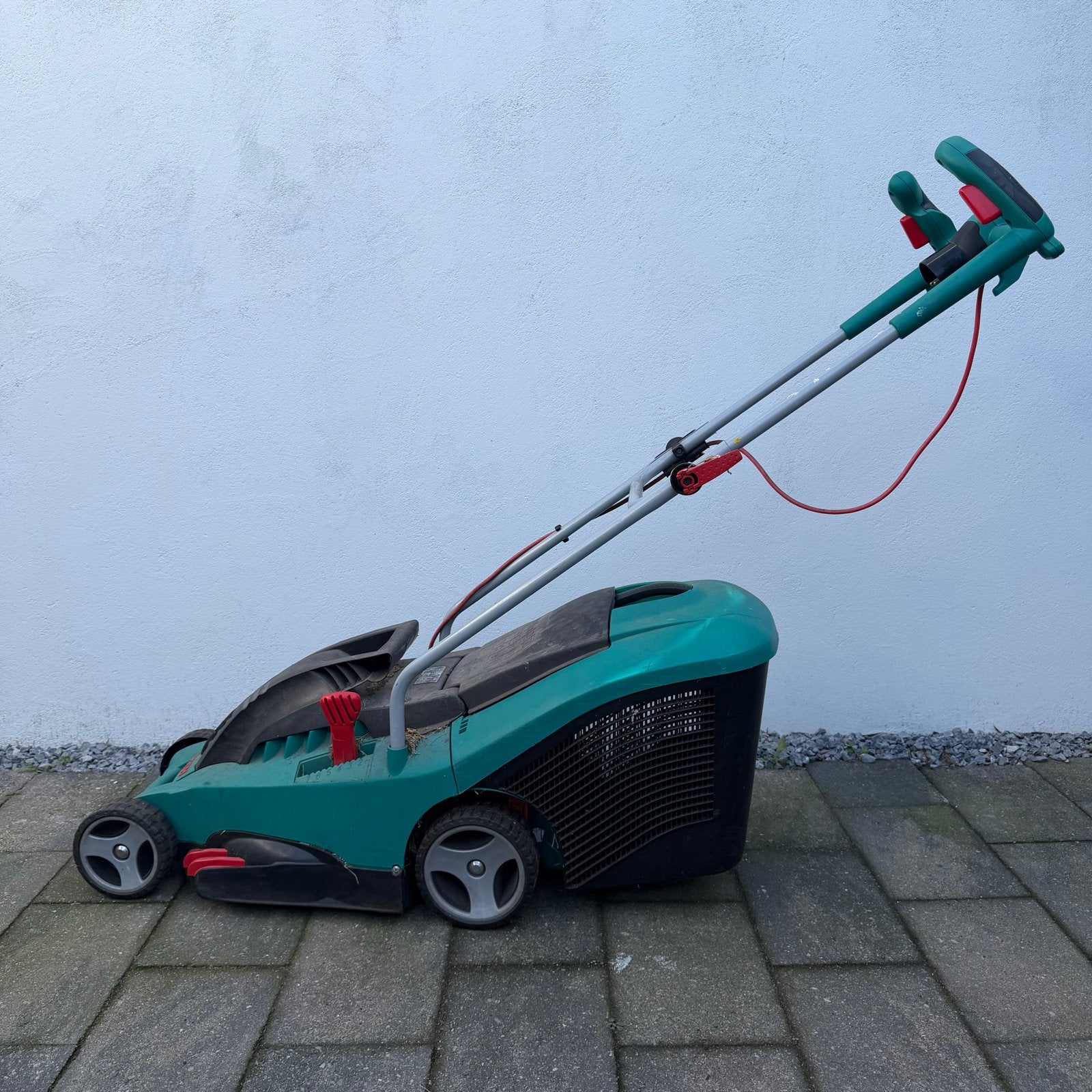 Bosch Rotak 34 elektrische grasmaaier - Goede staat, Ophalen, Cirkelmaaier, Gebruikt, Elektrische grasmaaier