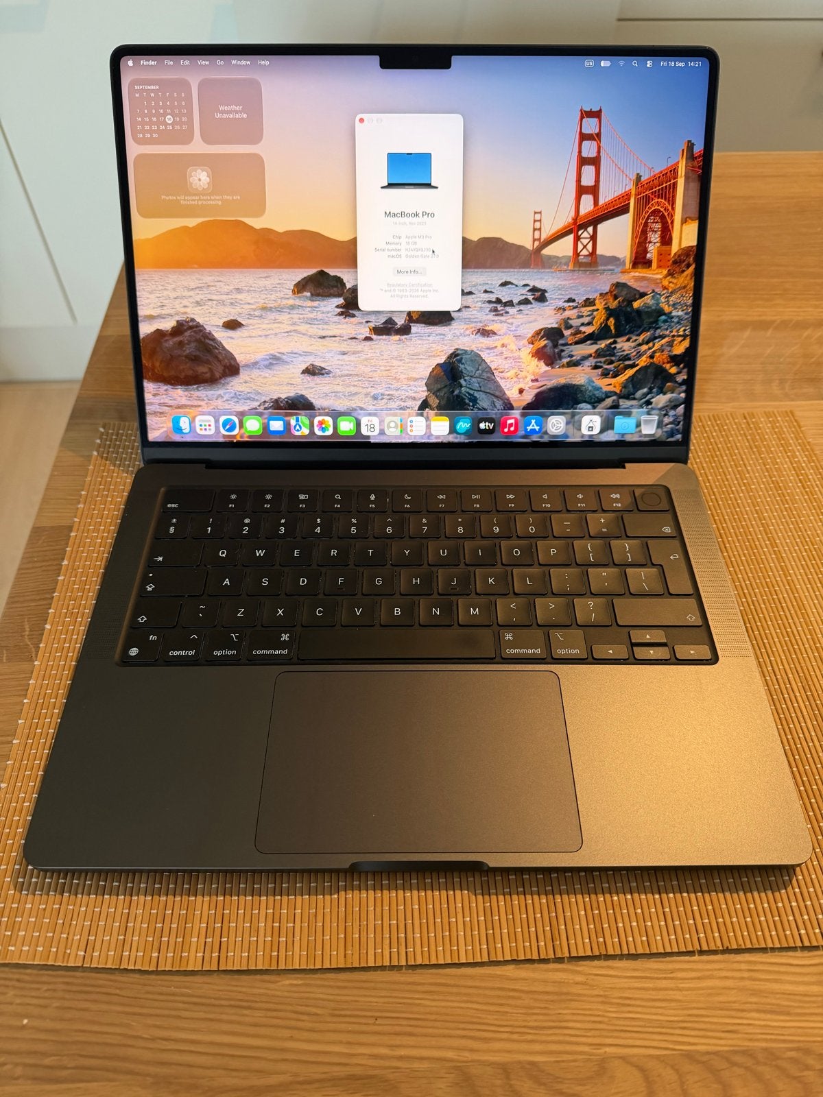MacBook Pro 14 inch M3 Pro - 18gb 512gb, Computers en Software, Qwerty, Overige groottes, 512 GB, Zo goed als nieuw