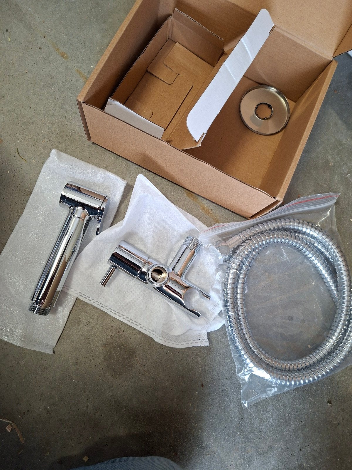 Best-Design Bidet Luxe Knijphanddouche-set Chroom, Ophalen of Verzenden, Nieuw, Chroom, Douche
