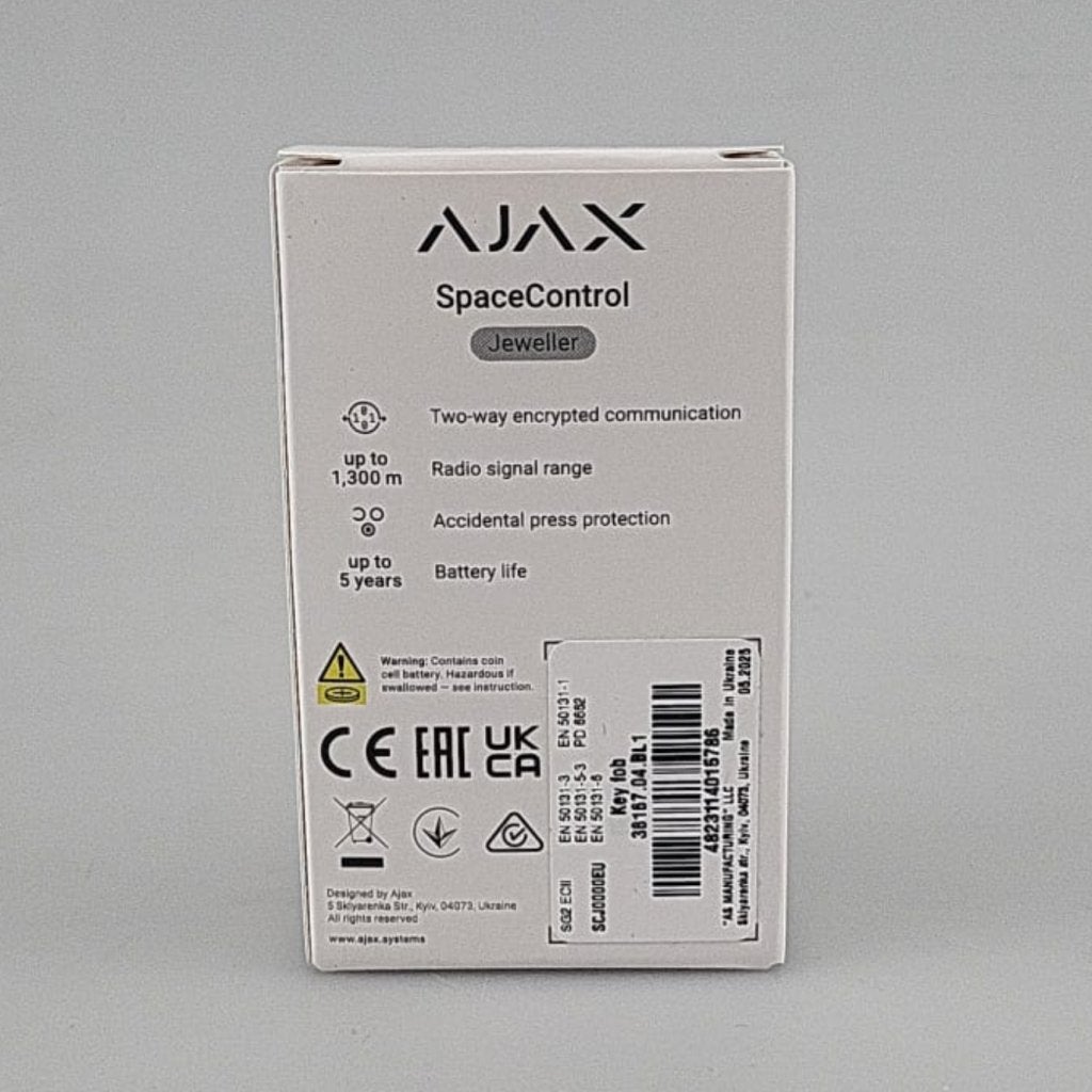Ajax SpaceControl Zwart | Nieuw, Flex Ltd., Nieuw, https://flex.com/contact-us, Nobelstraat 10, 5807 GA Oostrum LB, Limburg, Nederland