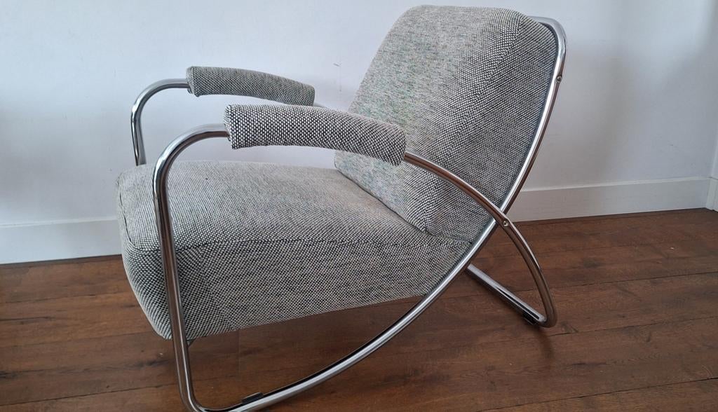 Dyker 20 fauteuil (Anton Lorenz), Ophalen, 75 tot 100 cm, Zo goed als nieuw, Stof