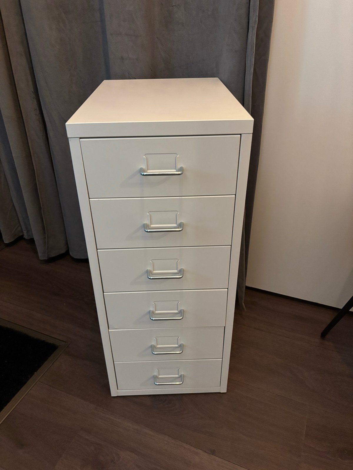 Ladekast met 6 laden - Wit metaal, Ophalen, Minder dan 50 cm, Gebruikt, 5 laden of meer