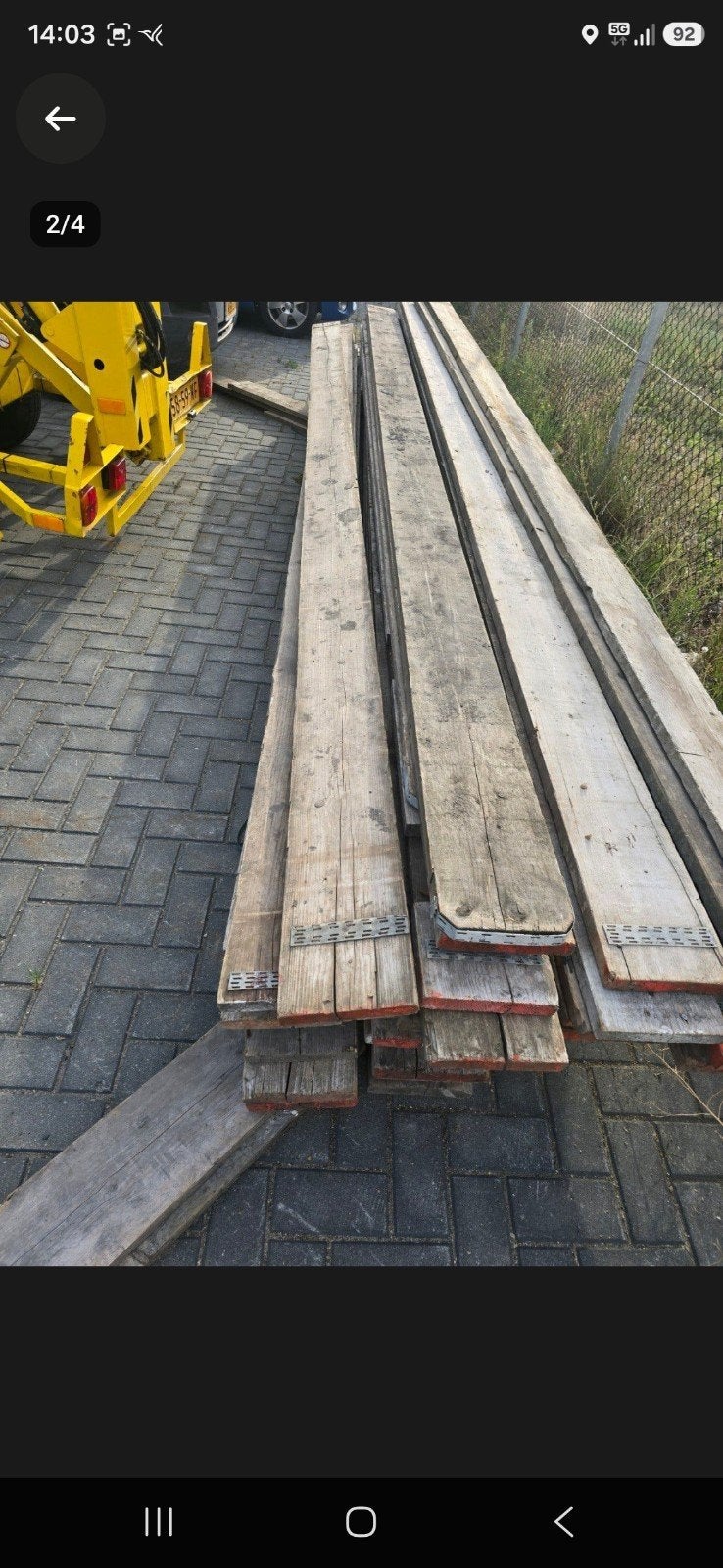 Mooie gebruikte steigerplanken voor meubels of diversen, Gebruikt, Ophalen of Verzenden, Plank, Steigerhout