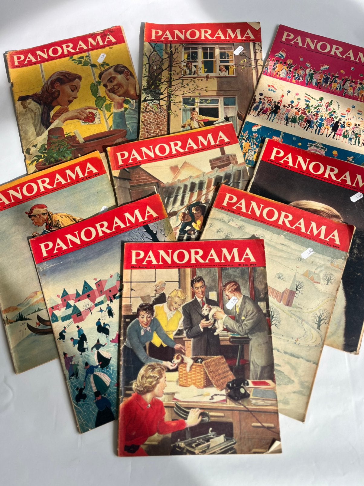 Vintage jaren 50 Panorama tijdschriften / weekbladen, Ophalen of Verzenden, 1940 tot 1960, Nederland, Tijdschrift