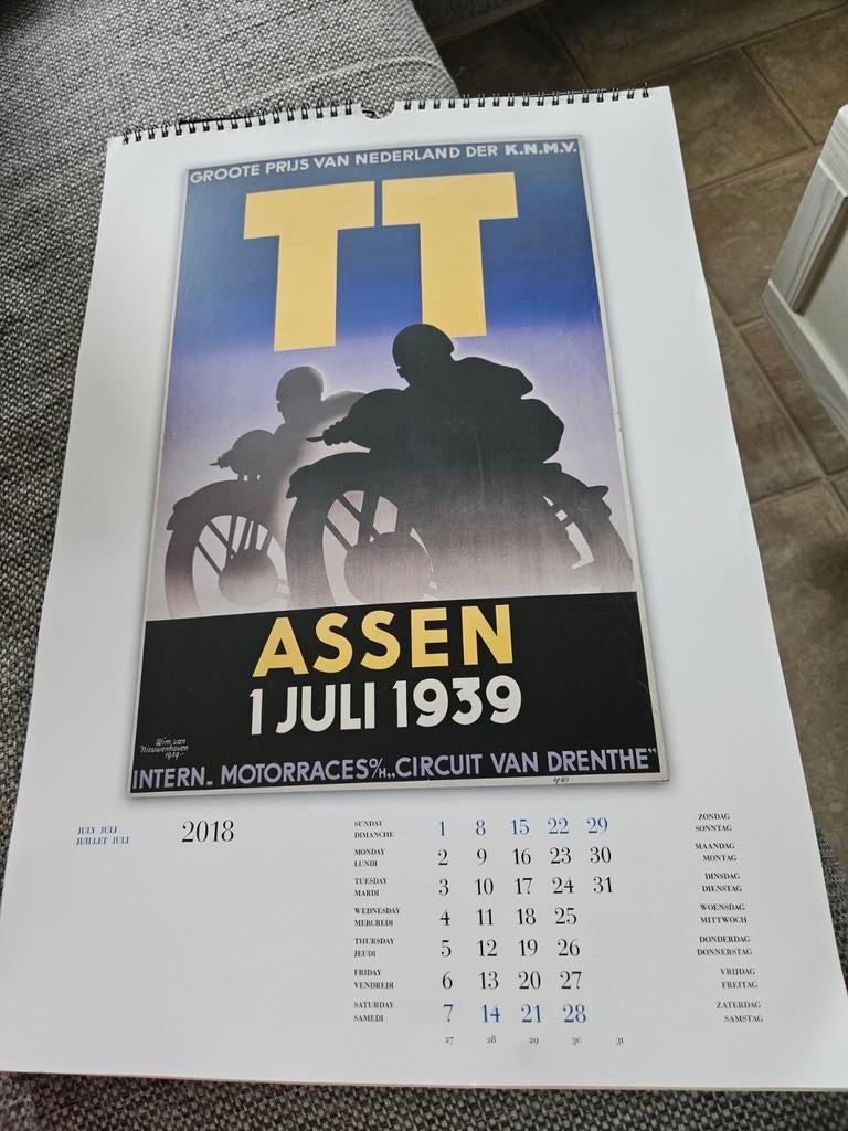 TT Assen kalender plaat, Ophalen of Verzenden, Motoren