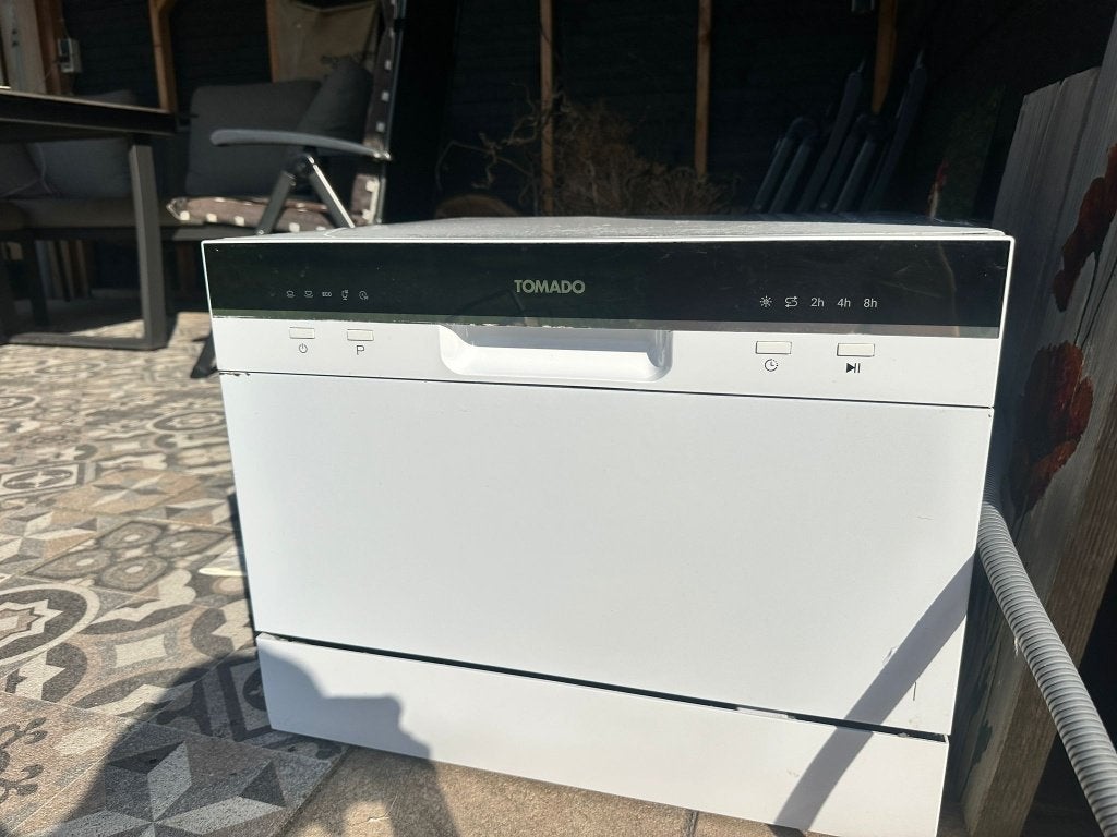 tomado  tafelmodel vaatwasser, Ophalen, Minder dan 85 cm, Zo goed als nieuw, 45 tot 60 cm