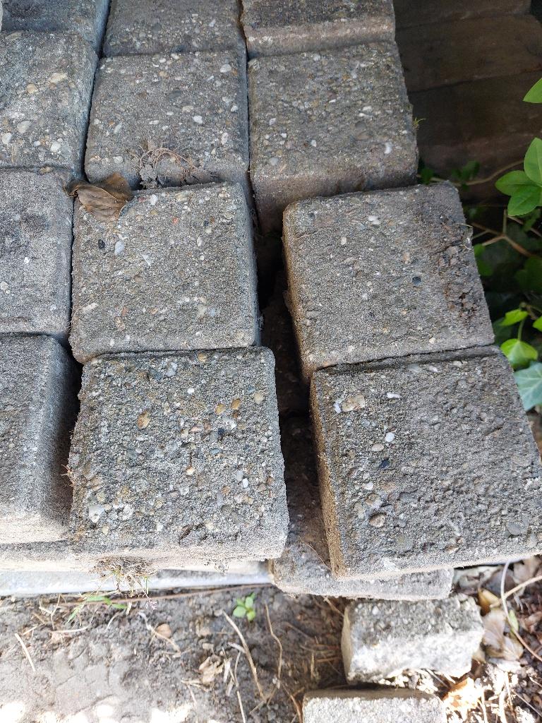 Tuin stenen, Tuin en Terras, Tegels en Klinkers, Ophalen, Gebruikt, Beton, Klinkers