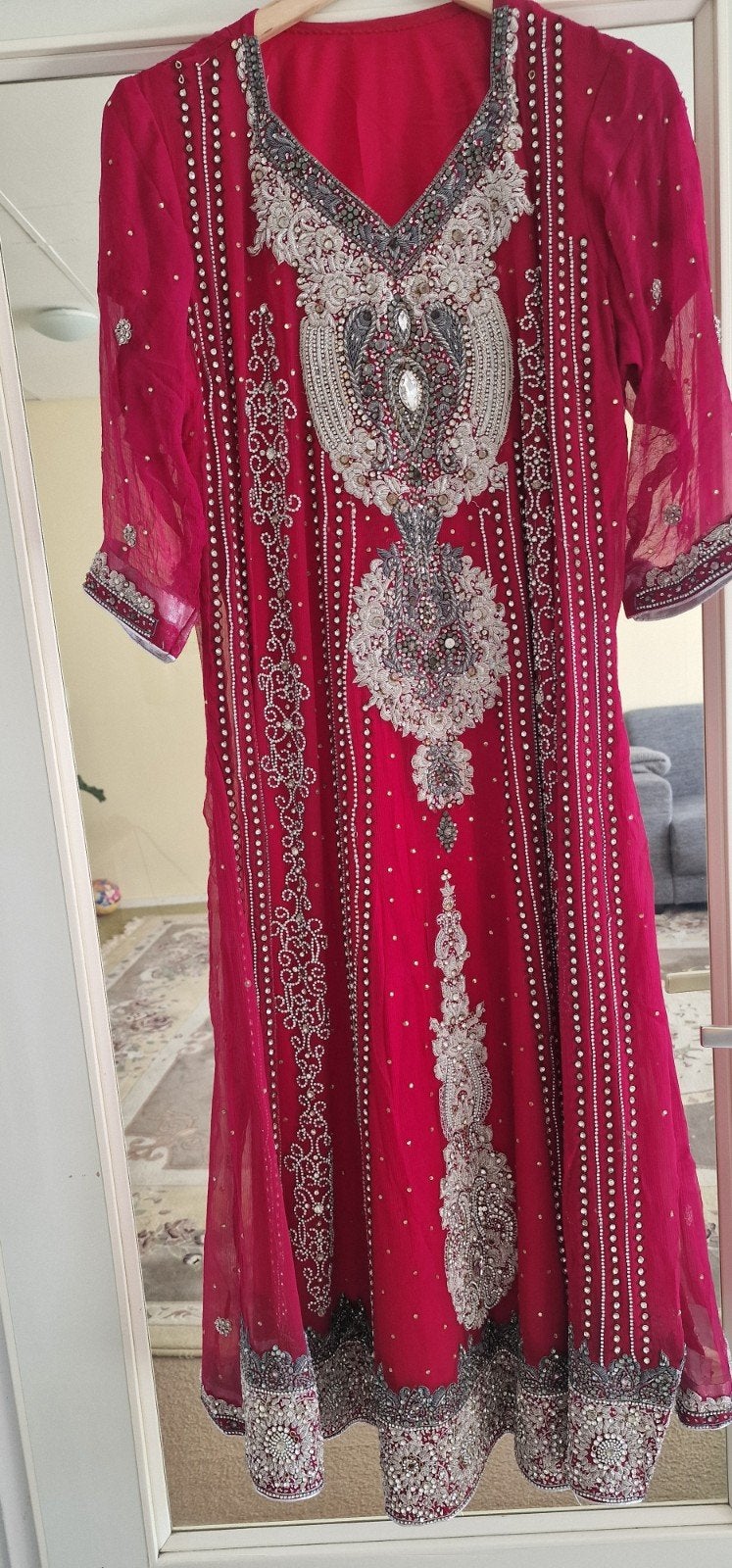 Prachtige Indiase/Pakistaanse jurk - Maat M, Kleding | Dames, Maat 38/40 (M), Overige typen, Nieuw, Ophalen of Verzenden