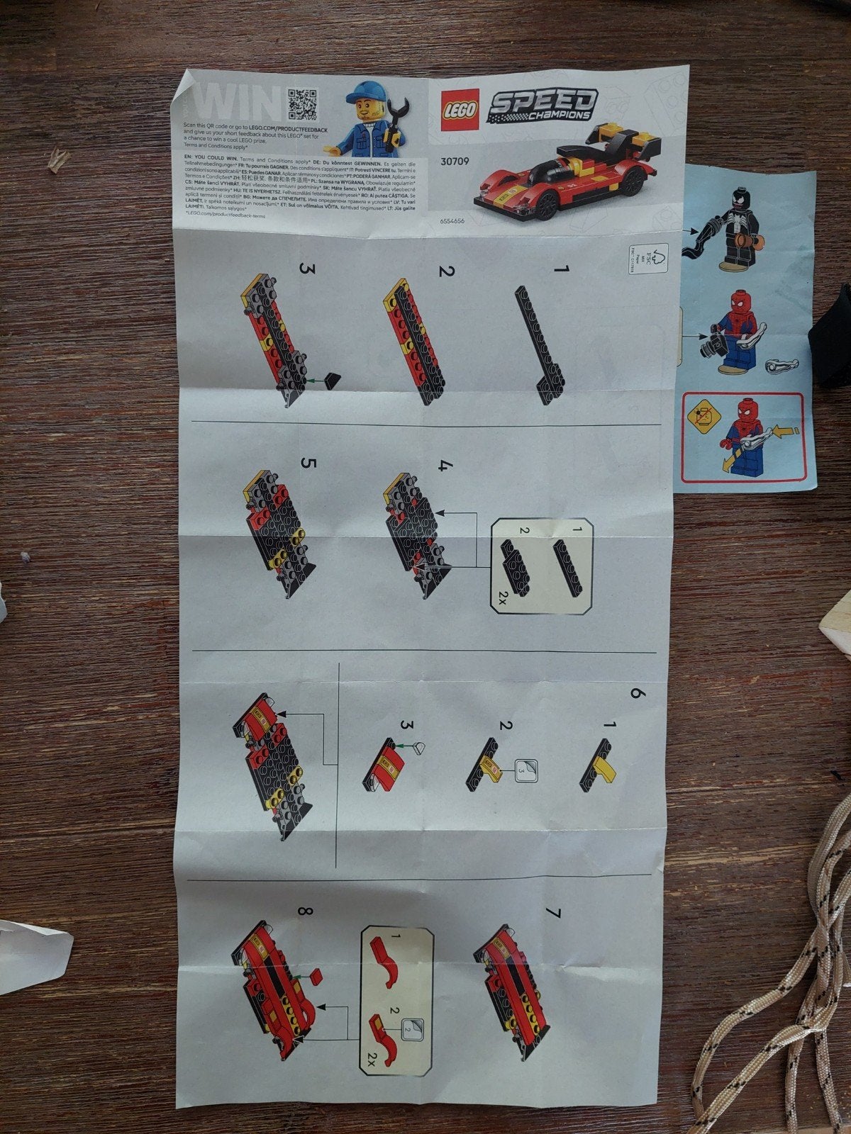 LEGO Speed Champions 30709 Bouwinstructies, Ophalen of Verzenden, Gebruikt