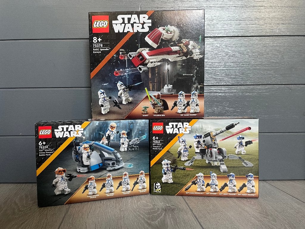 Lego star wars 75378, 75359 en 75345, Kinderen en Baby's, Lego, Nieuw, Ophalen of Verzenden, Complete set