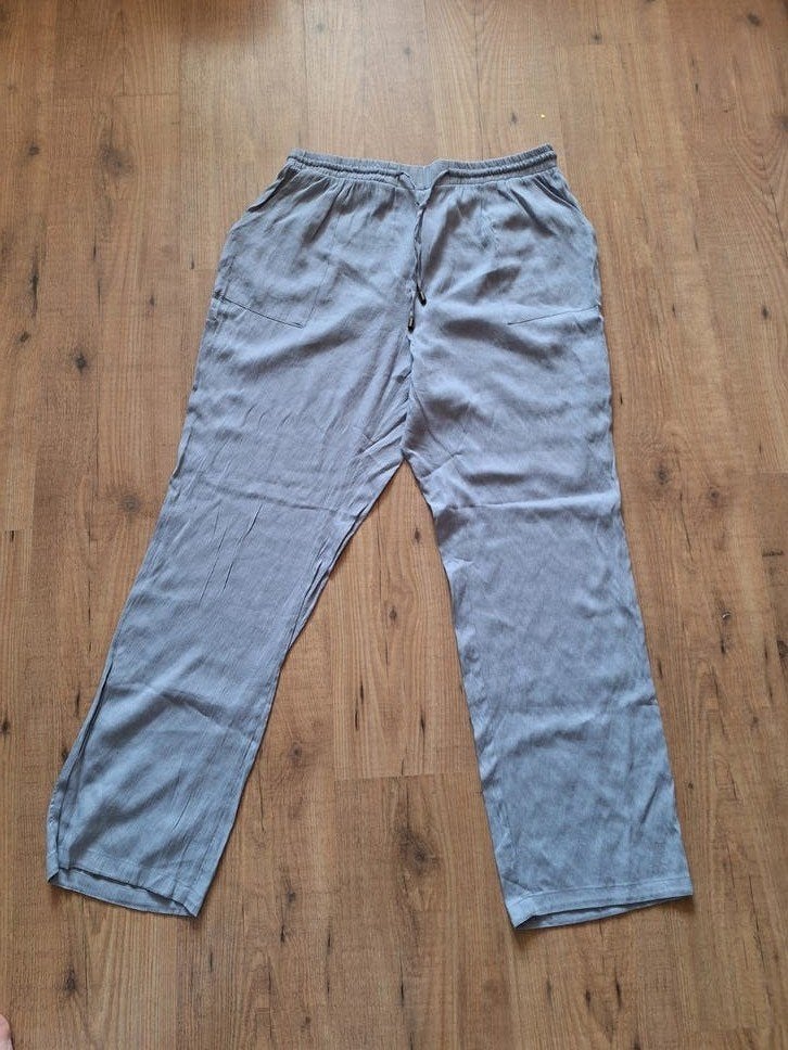 Grijze dunne broek MSmode 44 nieuwstaat, Maat 42/44 (L), Ophalen of Verzenden, Zo goed als nieuw, MS Mode