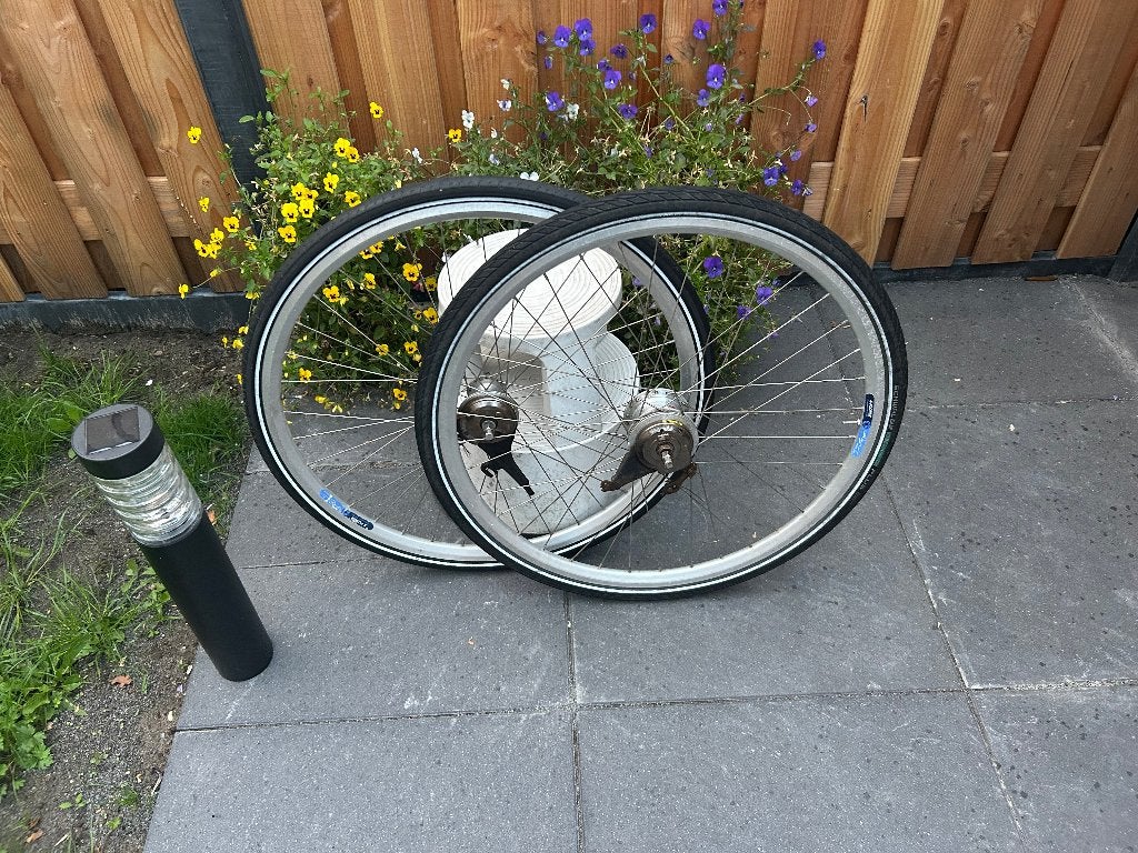 Set Wielen 28 inch achterwiel 7 NEXUS versne. rollerbrake, Wiel, Gebruikt, Ophalen of Verzenden, Aluminium