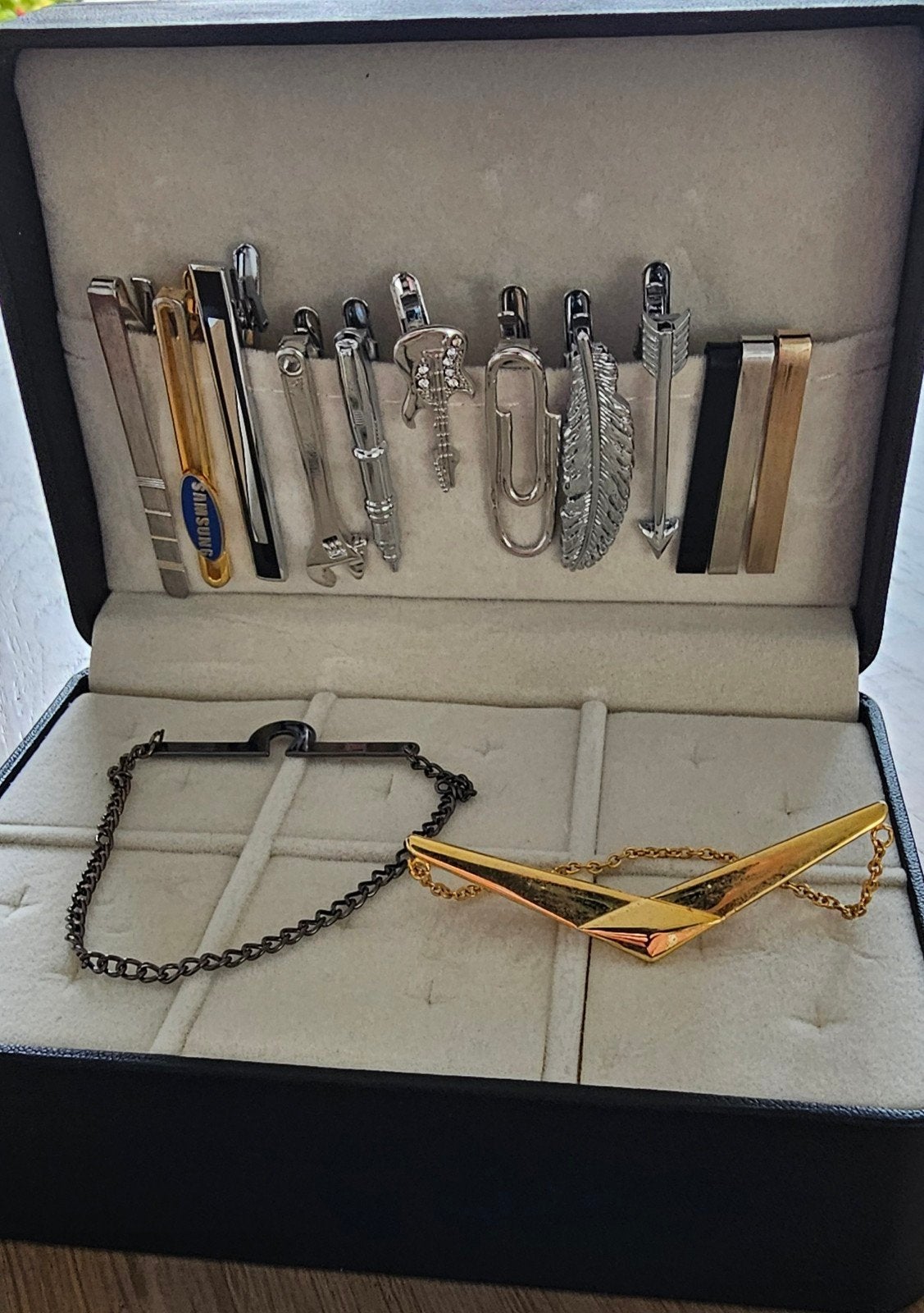 Prachtige collectie dasspelden - Unieke items, Ophalen of Verzenden, Gebruikt, Overige materialen
