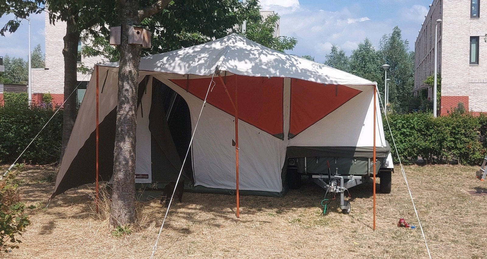 Holtkamper Cocoon tenttrailer - Klaar voor avontuur!, Caravans en Kamperen, Vouwwagens, Ophalen, Meerkleurig, Tot en met 3, Aanwezig