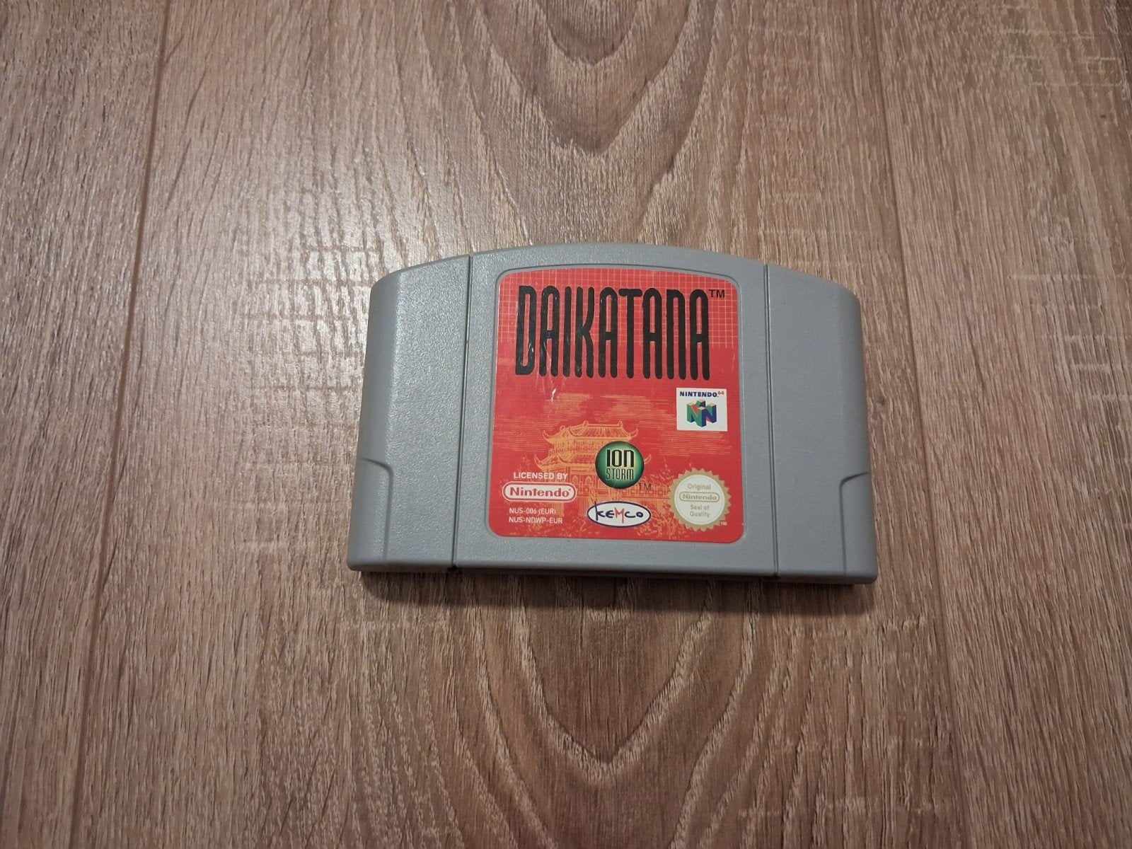 Daikatana Nintendo 64 N64 Game Cartridge, Gebruikt, Shooter, 1 speler, Ophalen of Verzenden