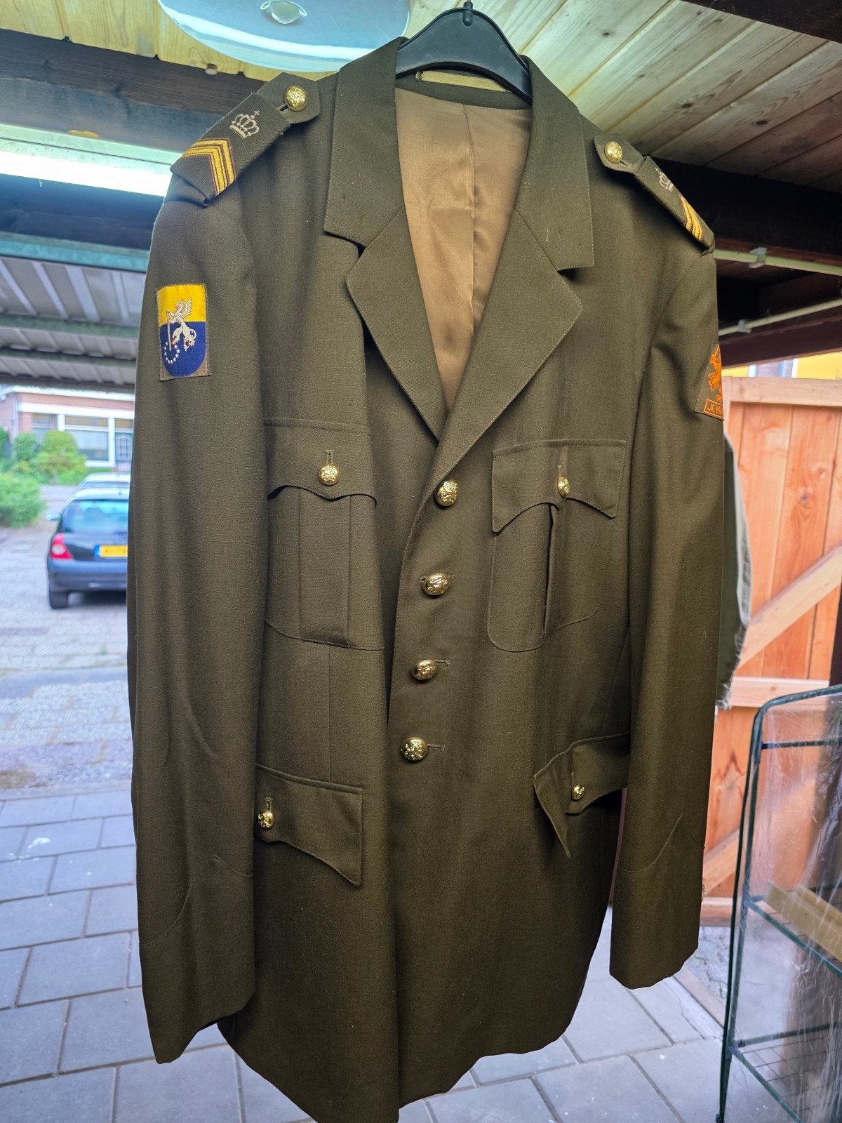Originele KL DT-Jas 1994 – sergeant 1ste klasse instructeur, Ophalen of Verzenden