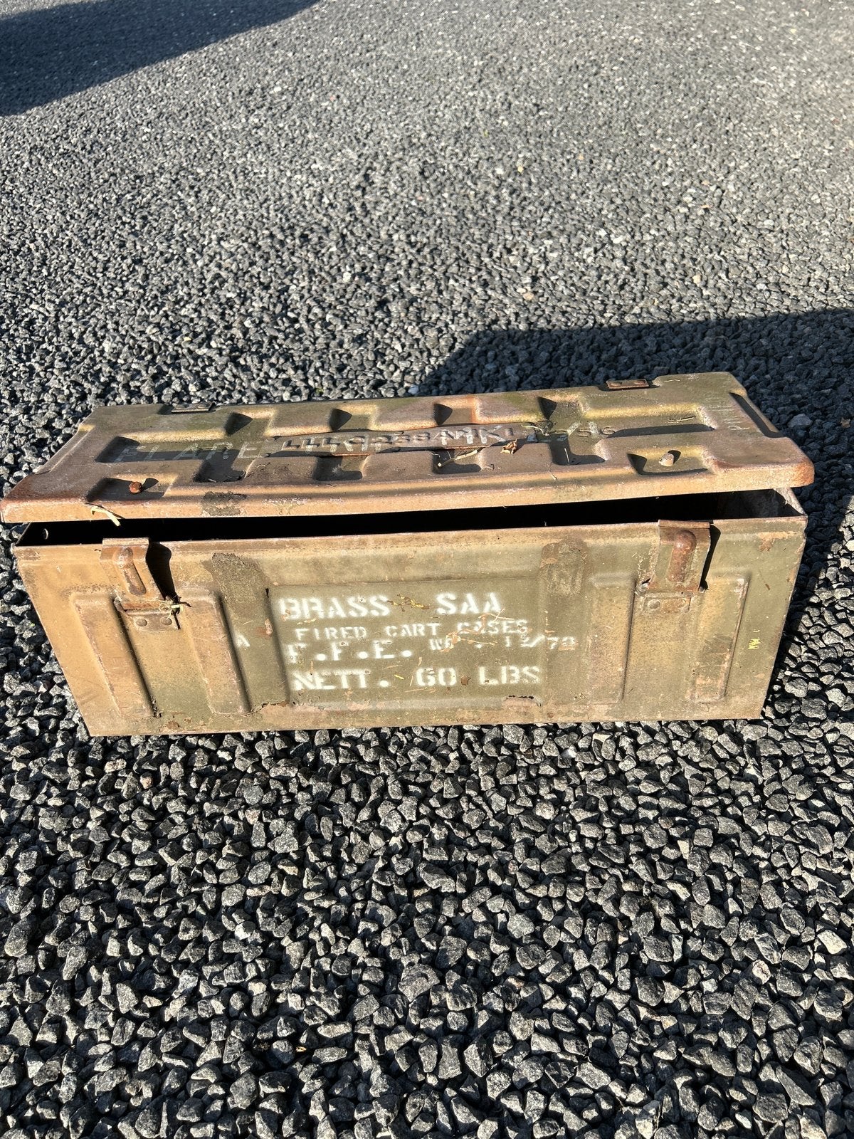Vintage Militaire Munitiekist - Flare LLL C238 MK1 1956, Ophalen of Verzenden, Overige soorten, Overige gebieden, Kist of Geocache