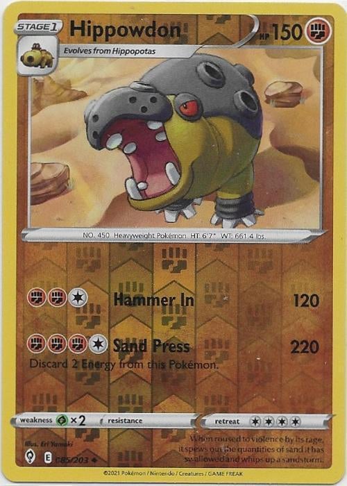 Evolving Skies,  Hippowdon [reverse] 85/203, Verzenden, Nieuw, Losse kaart