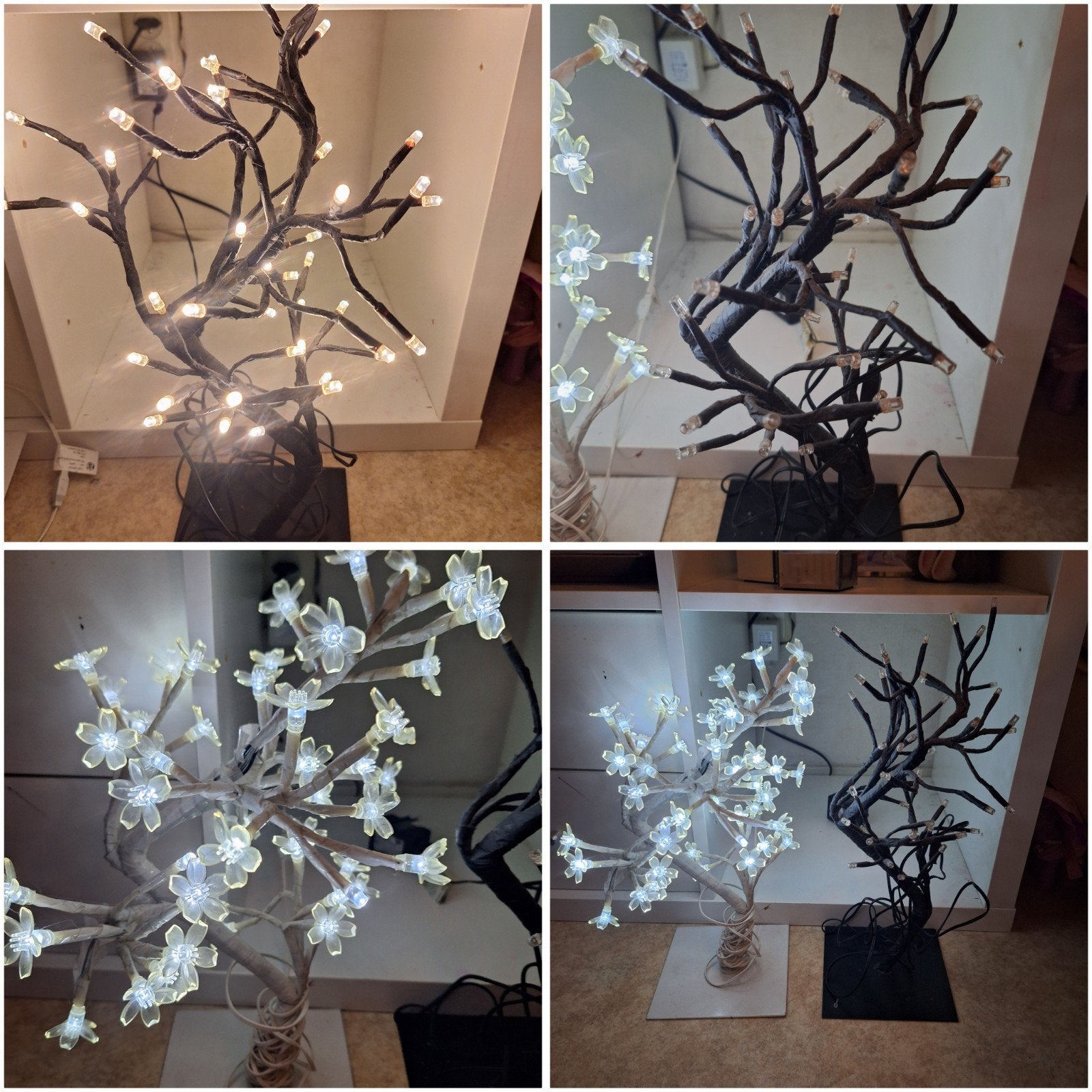 lampen 2 stuks bloemen met verlichting bloesemboom, Ophalen, Gebruikt