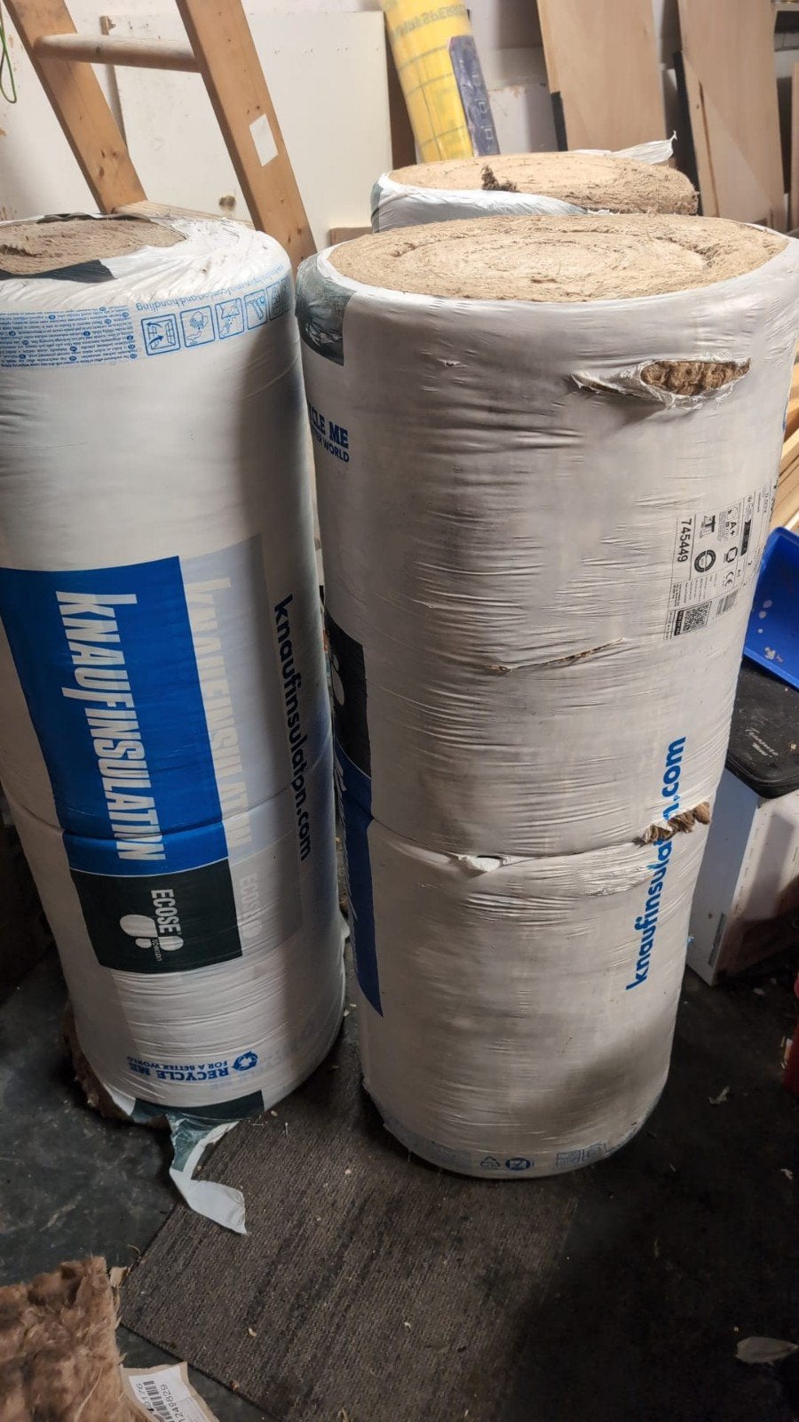 Knauf Naturoll 032 isolatie 240mm dik, 580x2300 (7 pakken), Doe-het-zelf en Verbouw, 12 cm of meer, Nieuw, 15 m² of meer, Glaswol