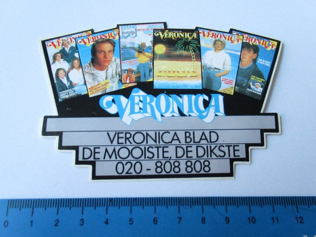 Sticker Veronica blad, de mooiste, de dikste, Verzenden, Zo goed als nieuw, Bedrijf of Vereniging