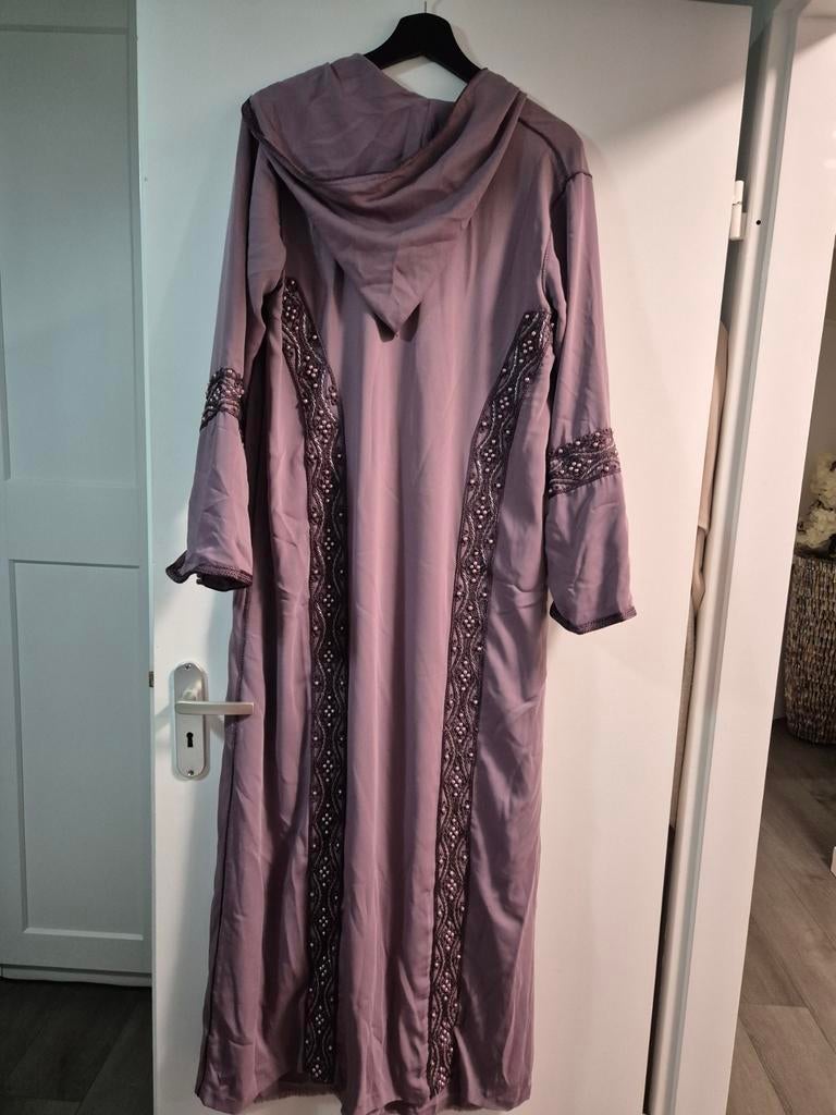 Lila paarse dubbele jellaba maat M/L, Ophalen of Verzenden