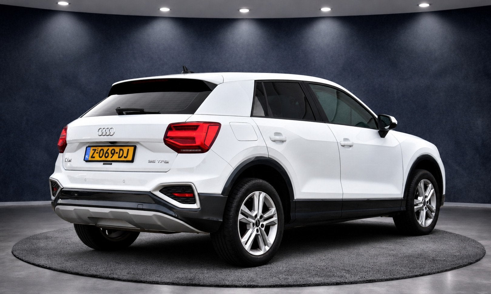 Audi Q2 35 TFSI S-Tronic MATRIX|CAMERA|KEYLESS, 4 cilinders, 150 pk, Leder en Stof, Wit