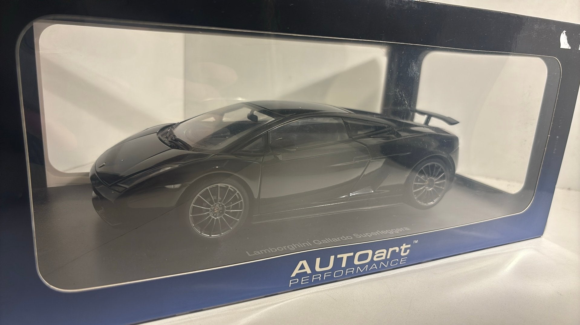 Lamborghini gallardo superleggera black autoart 1.18, Ophalen of Verzenden, Autoart, A, A