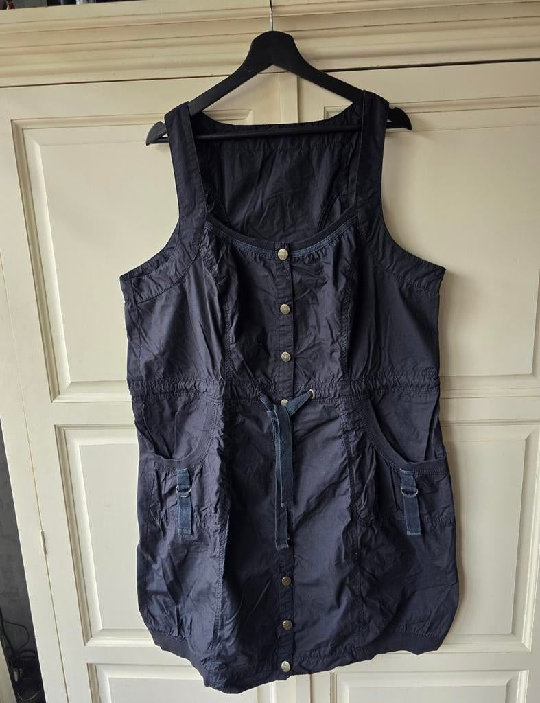 Mouwloze tuniek / overgooier , maat 50, Zwart, Maat 46/48 (XL) of groter, Ophalen of Verzenden, Zo goed als nieuw